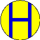 Heythuysen (Oud), Geel met een blauwe 
