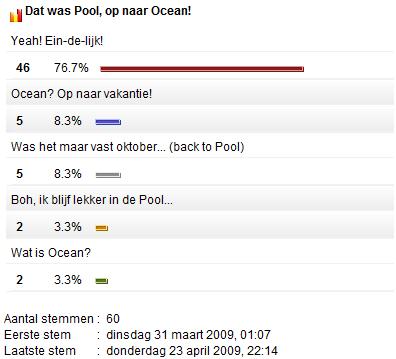 Poll: Dat was Pool, op naar Ocean!